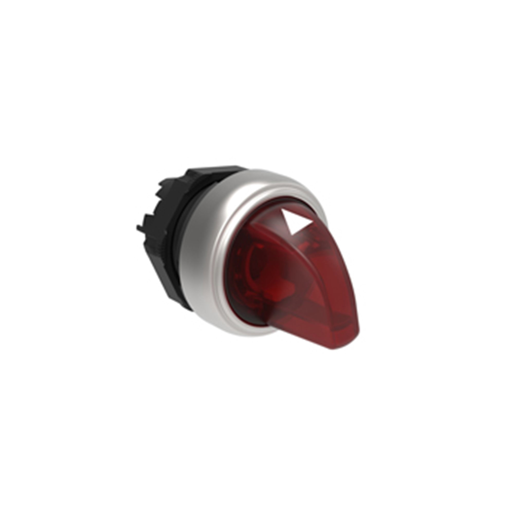 CABEZAL LUMINOSO SELECTOR 3 POSICIONES FIJAS, ROJO, PLASTICO, IP67 2718672 Lovato